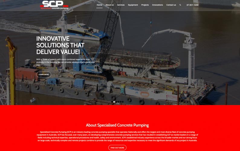 SCPAUS website design service