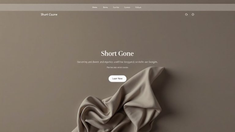 minimalist e commerce design inspiration