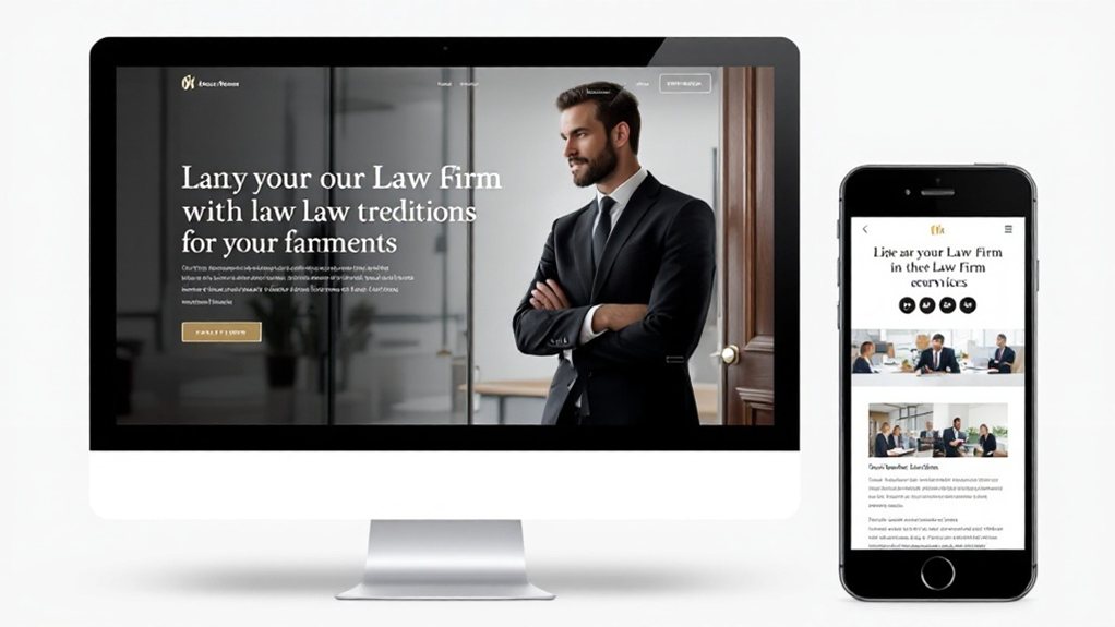 streamlined legal website design